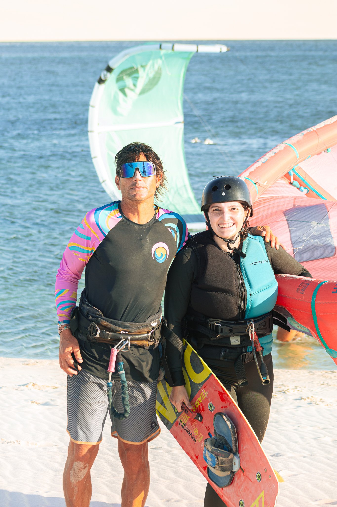 Aula em Dupla de Kitesurf